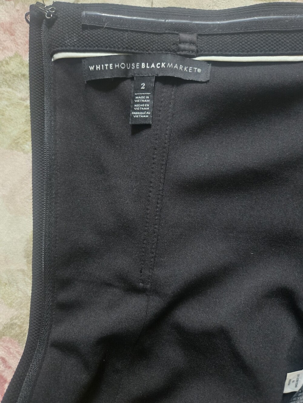 White House Black Market Strapless Black Structured Bustier Top - Picture 13 of 13